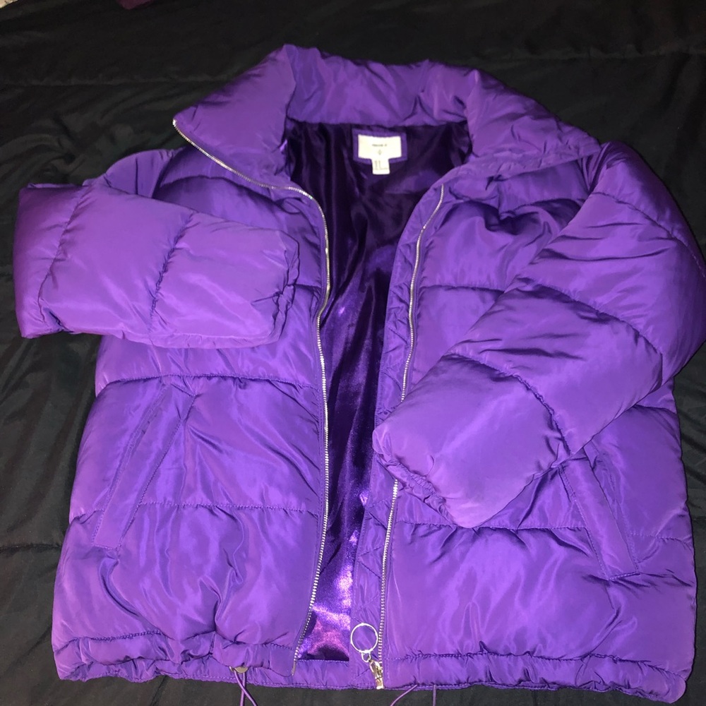 Purple puff Jacket.